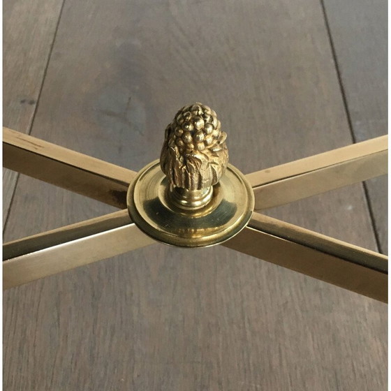 Image 1 of Vintage Brass Coffee Table Neoclassical 1940