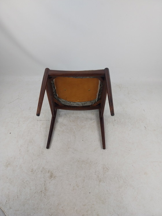 Image 1 of 4X Rosewood Wooden Scandinavian Dining Chairs 1960'S