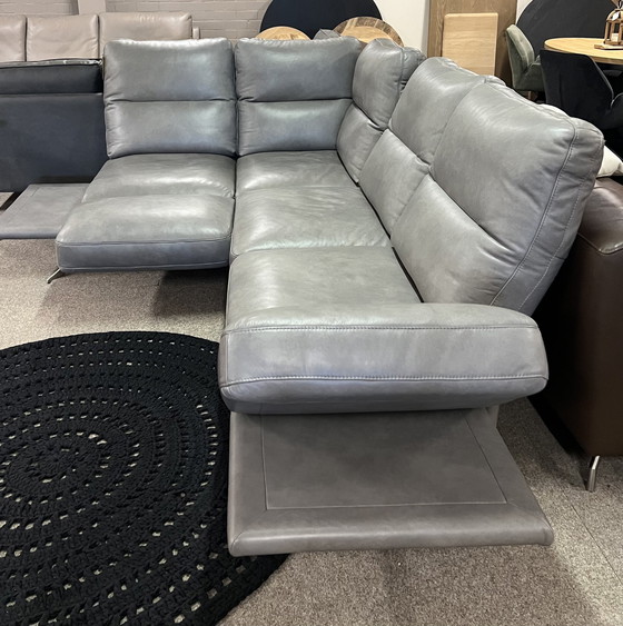 Image 1 of Luxury Adjustable Corner Sofa - Genuine Leather Showroom Model