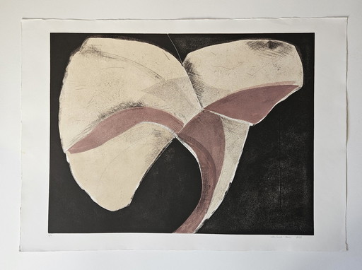 Color etching Antonia Dombrowsky 1999 - Color engraving Handmade paper