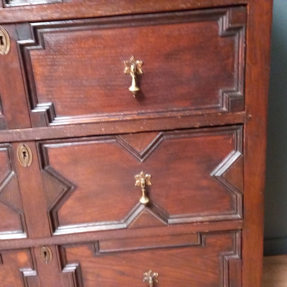 Image 1 of English Chest of Drawers From The 18th Century