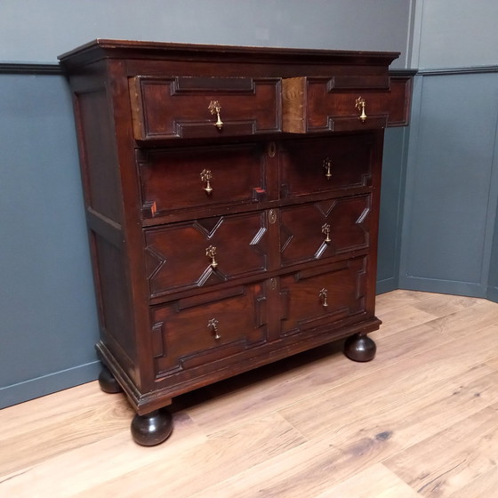 Image 1 of English Chest of Drawers From The 18th Century