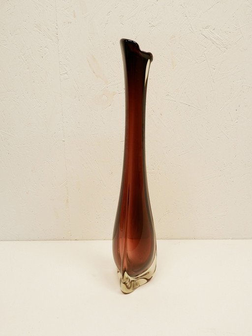 Tall Glass Vase, 67Cm