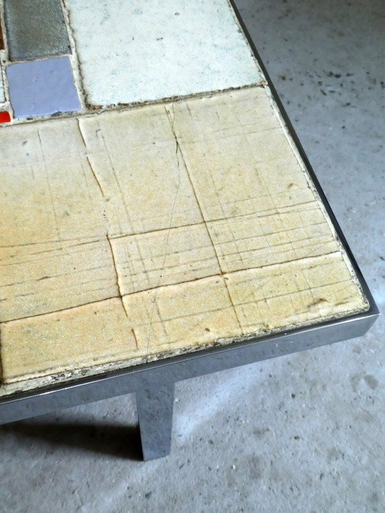 Image 1 of Rare Large Ceramic Coffee Table By Pia Manu, Belgium, 1970