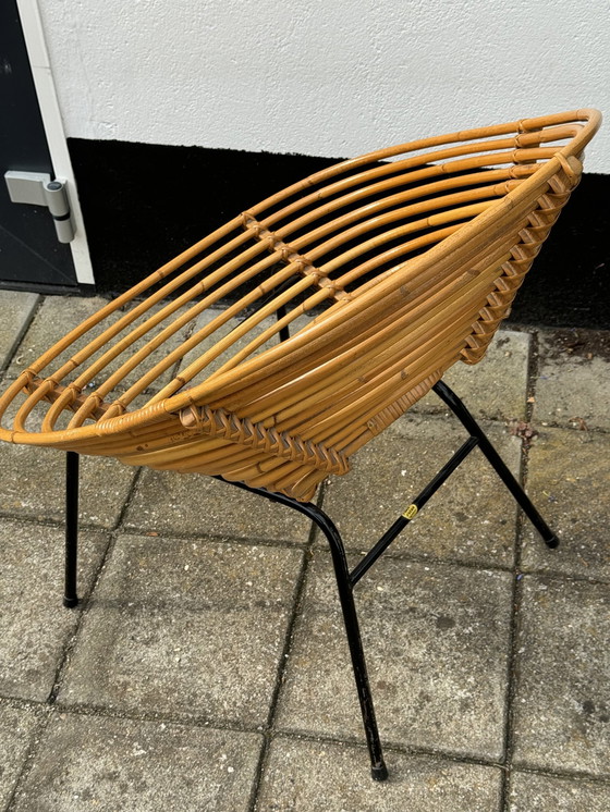 Image 1 of Pair Of Rohe Rotan Chairs By H. Broekhuizen 1960’S