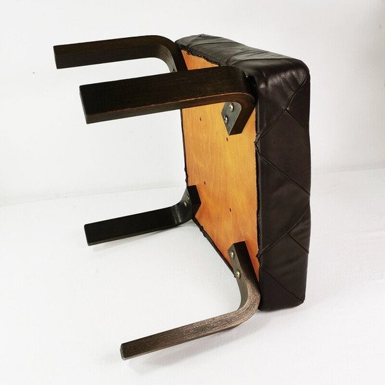 Image 1 of Vintage beech pouf, Denmark 1970