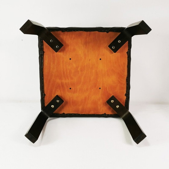 Image 1 of Vintage beech pouf, Denmark 1970