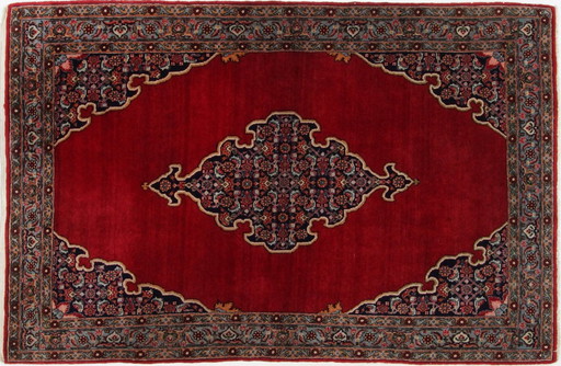 Original Persian Carpet Bidjar Antique 166 X 112 Cm Top Condition Over 75 Years Old