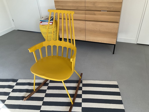 Gorgeous Yellow Kartell Comback Rocking Chair