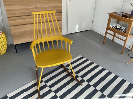 Gorgeous Yellow Kartell Comback Rocking Chair