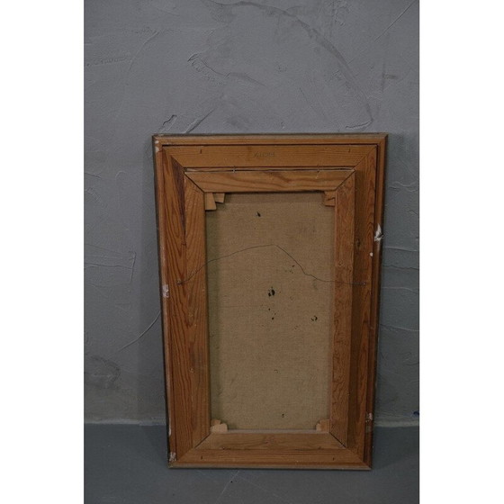 Image 1 of Dipinto a olio di paesaggio vintage di Hildegard Schüller-Falk, Svezia 1960