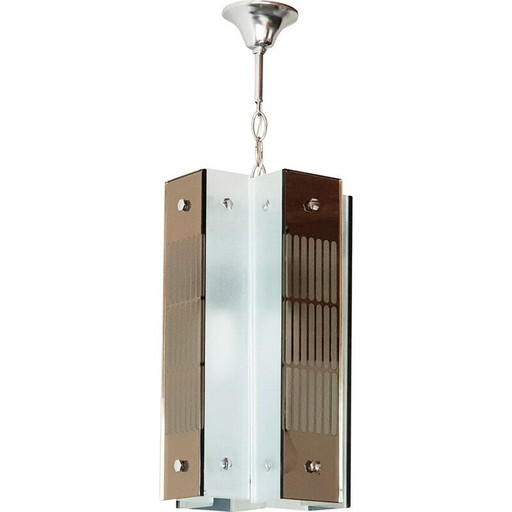 Vintage suspension lamp Italian 1970s