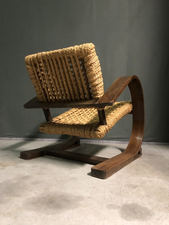 Image 1 of Sedia vintage in corda VIBO di Audoux &amp; Minet