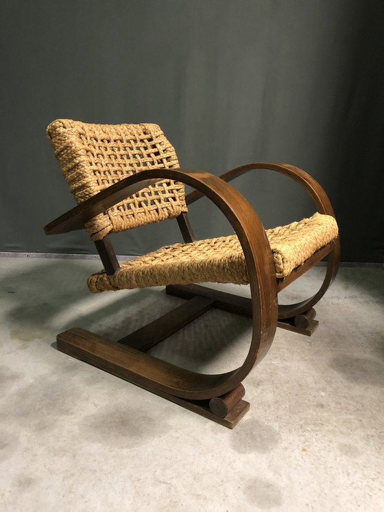Image 1 of Sedia vintage in corda VIBO di Audoux &amp; Minet