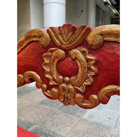 Image 1 of Vintage wooden Venetian bench, 1950s