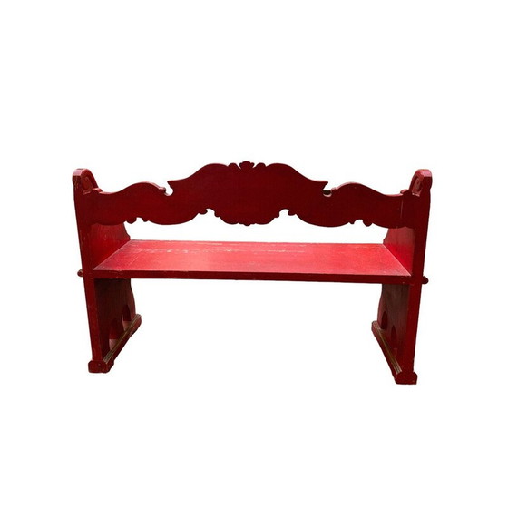Image 1 of Vintage wooden Venetian bench, 1950s