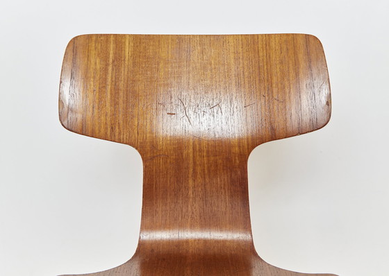 Image 1 of Model 3103 Hammer Chair By Arne Jacobsen For Fritz Hansen, 1960S, Set Of 4