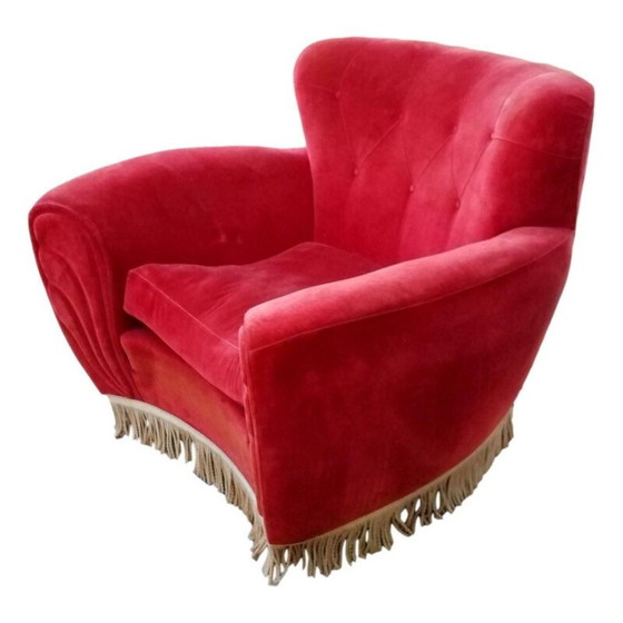 Image 1 of Pair of vintage armchairs by Guglielmo Ulrich, 1940