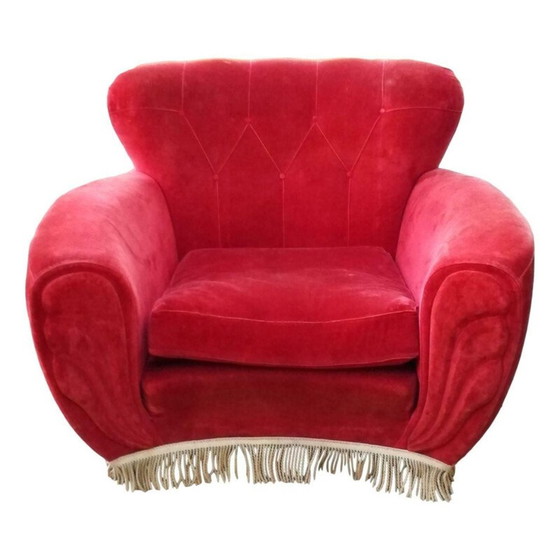Image 1 of Pair of vintage armchairs by Guglielmo Ulrich, 1940