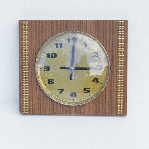 Vintage wall clock by Peter Electric Germany 1970s