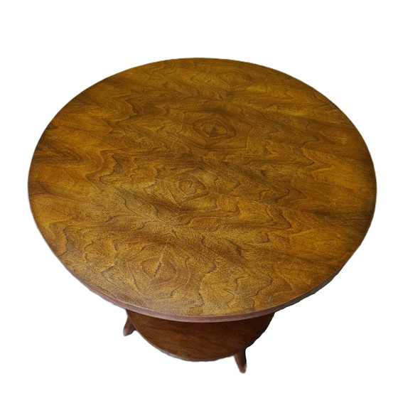 Image 1 of French Art Deco veneered side table