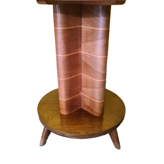 Image 1 of French Art Deco veneered side table