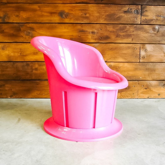 Image 1 of 3x Pink Popptorp Armchairs, Ikea 1990s by K.HAGBERG