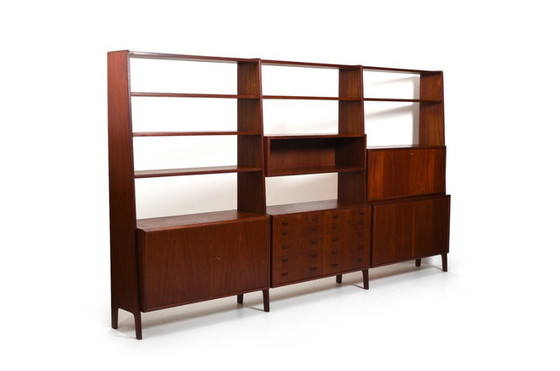 Image 1 of Danish Freestanding Teak Shelf System with Cabinets, 1950s