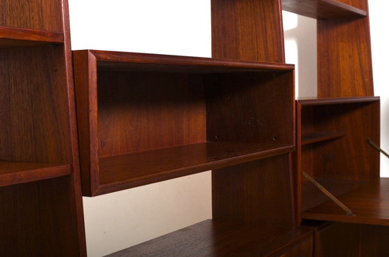 Image 1 of Danish Freestanding Teak Shelf System with Cabinets, 1950s