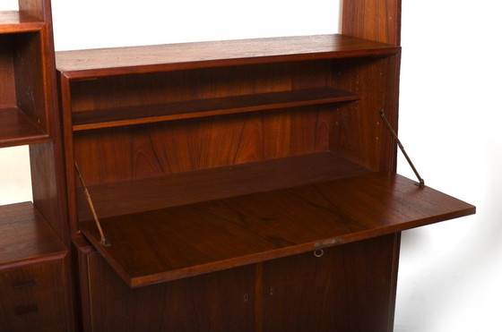 Image 1 of Danish Freestanding Teak Shelf System with Cabinets, 1950s