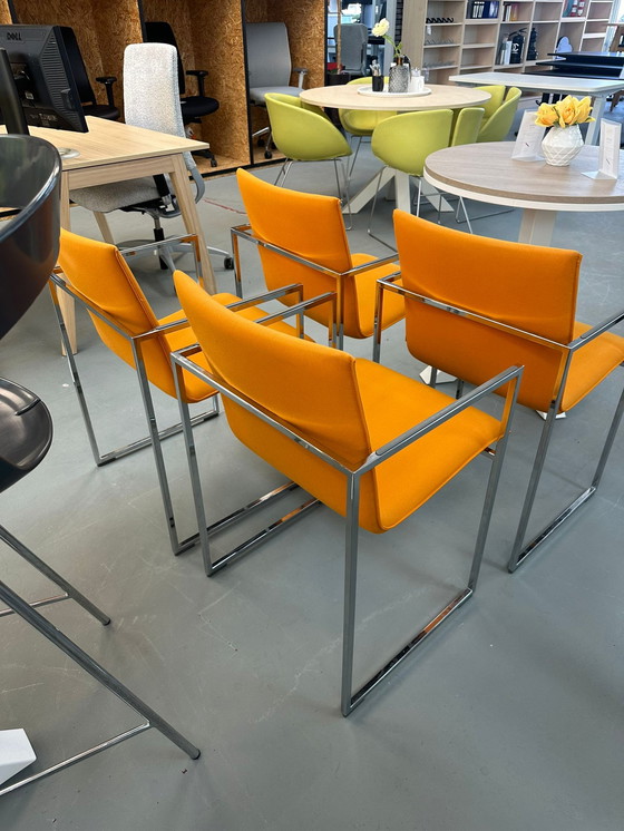 Image 1 of 4x Arco Frame dining chairs/meeting chair