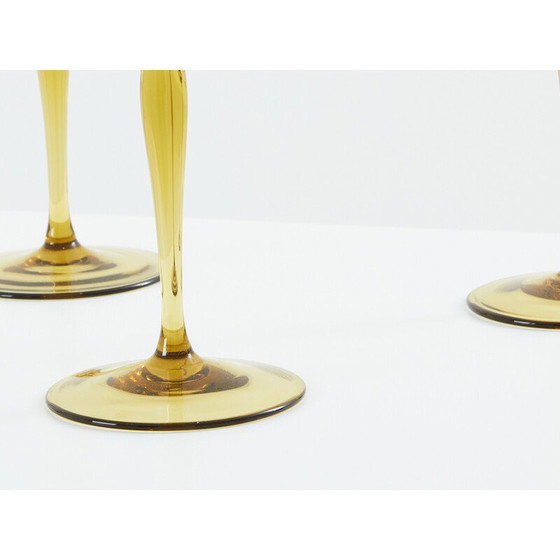 Image 1 of Set di sei bicchieri da champagne vintage in stile Art Nouveau di Peter Behrens per Benedikt von Poschinger, Germania 1898