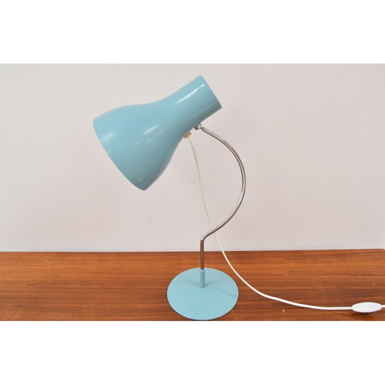 Image 1 of Vintage metal and chrome table lamp by Josef Hurka for Napako, Czechoslovakia 1960