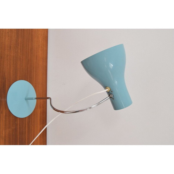 Image 1 of Vintage metal and chrome table lamp by Josef Hurka for Napako, Czechoslovakia 1960