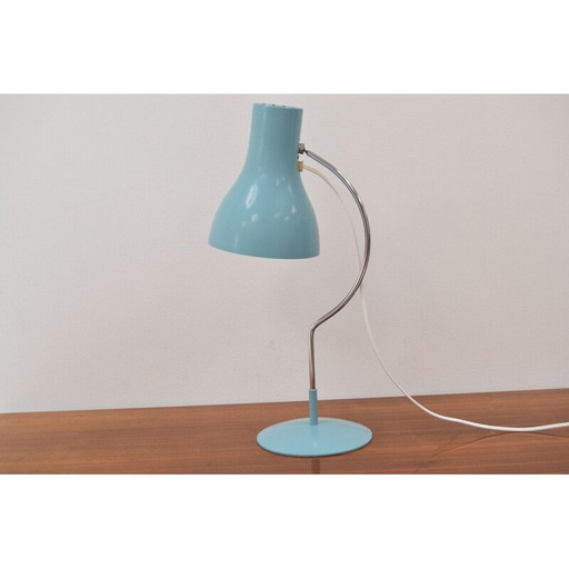 Vintage metal and chrome table lamp by Josef Hurka for Napako, Czechoslovakia 1960