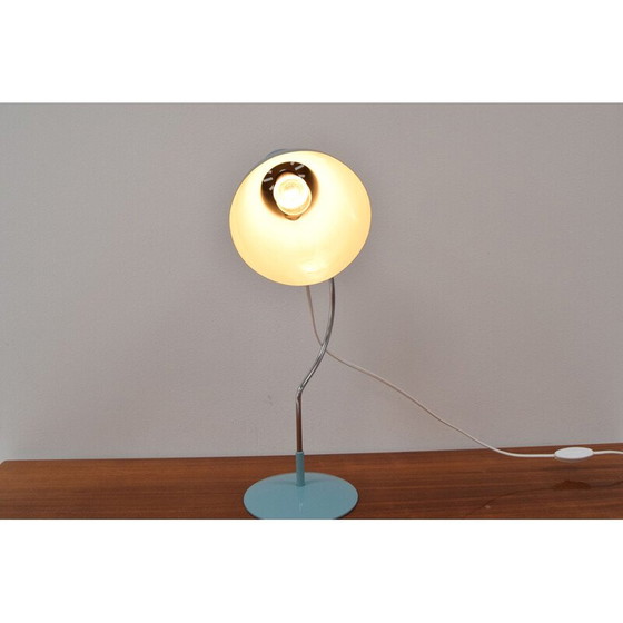 Image 1 of Vintage metal and chrome table lamp by Josef Hurka for Napako, Czechoslovakia 1960