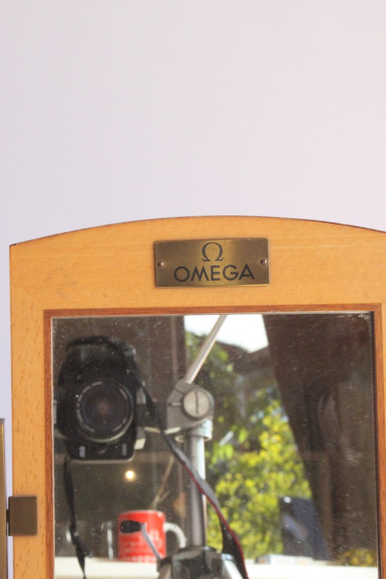 Image 1 of Omega Watch Boutique Mirror, Switzerland 1940S