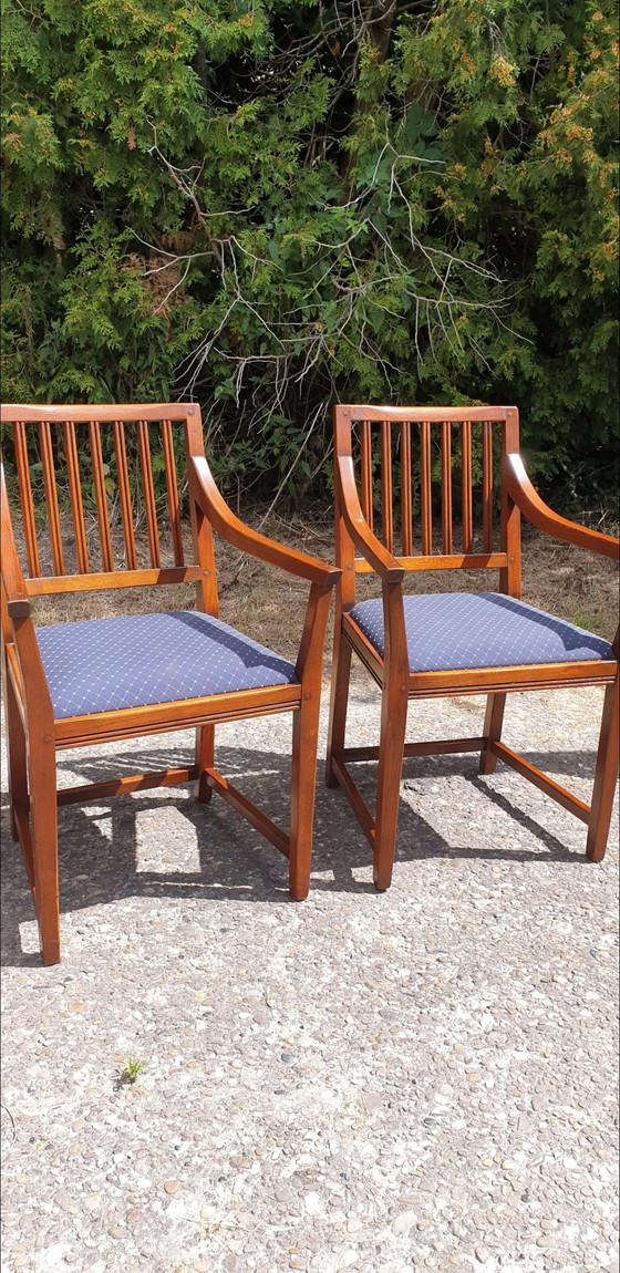 Image 1 of 2x Schuitema Art Nouveau armchairs