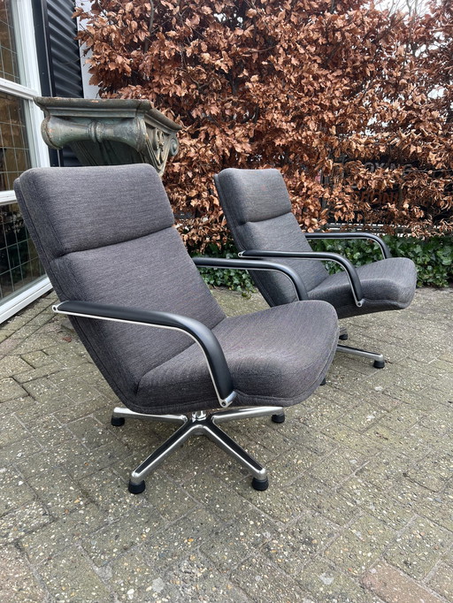 2X Artifort F154 Armchairs