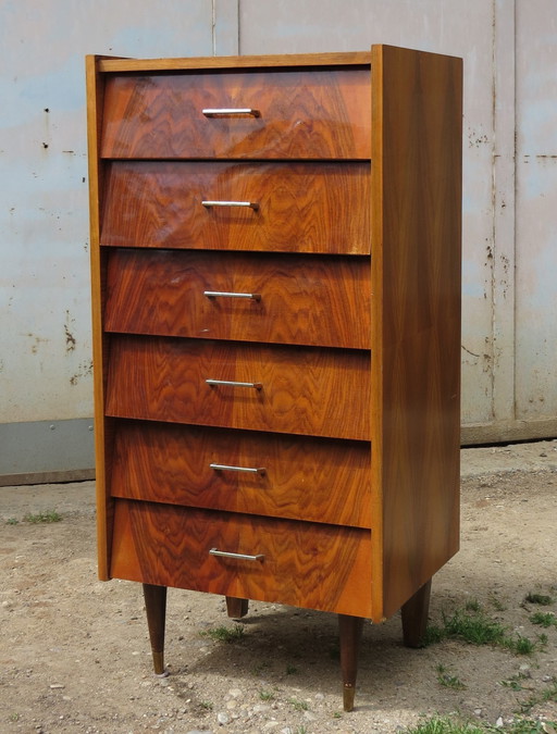 50's chest of drawers / chest of drawers in rosewood