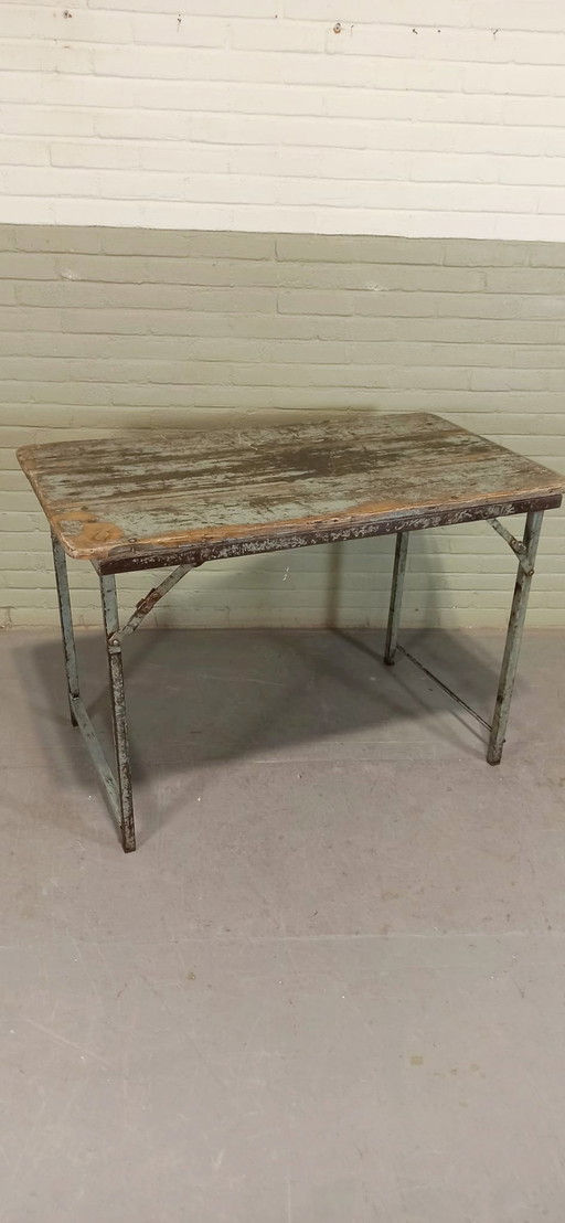 Industrial Folding Table, Desk