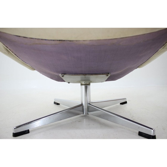 Image 1 of Sedia girevole vintage per Asko Sweden beige, anni '70