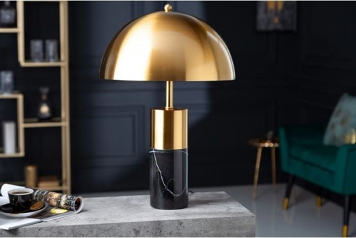 Table Lamp Invicta Burlesque Gold/Black Marble