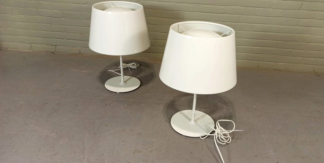 2 X Vintage Ikea Kulla Tafellampen