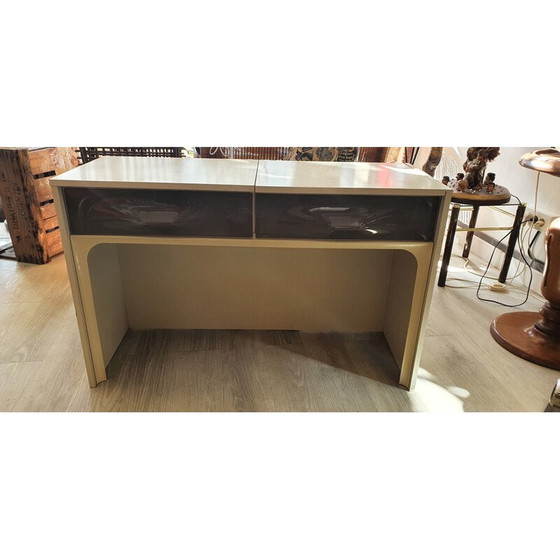 Image 1 of Vintage dressing table in white cream laminate by Raymond Loewy for Doubinski, 1960