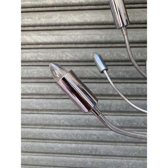 Image 1 of Vintage medusa lamp in stainless steel with 12 articulated arms, France 1978