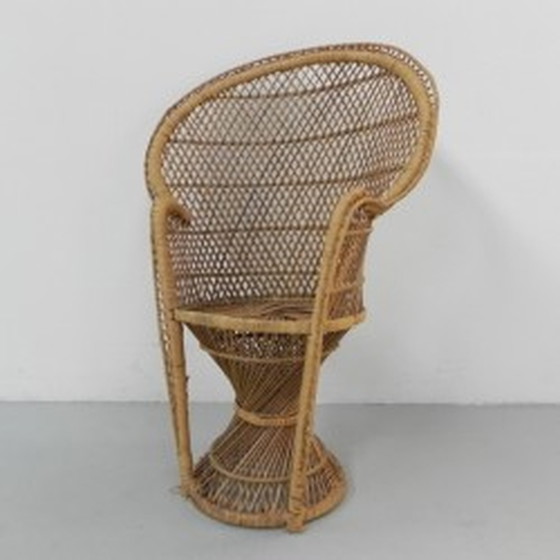 Image 1 of Chaise 'Emmanuelle' en bambou et rotin vintage