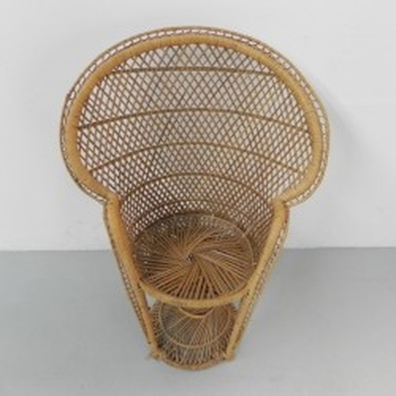 Image 1 of Chaise 'Emmanuelle' en bambou et rotin vintage