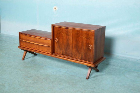 Image 1 of Vintage walnut Fristho sideboard 1960s Rudolf Gladzel