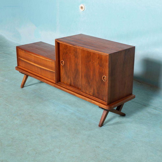 Image 1 of Vintage walnut Fristho sideboard 1960s Rudolf Gladzel